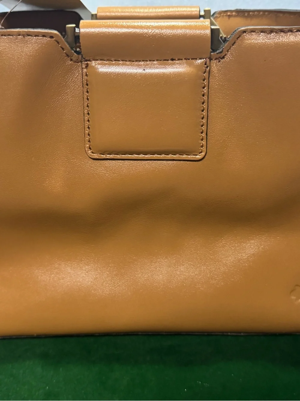Patricia Nash Cognac Tooled Floral Leather Satchel